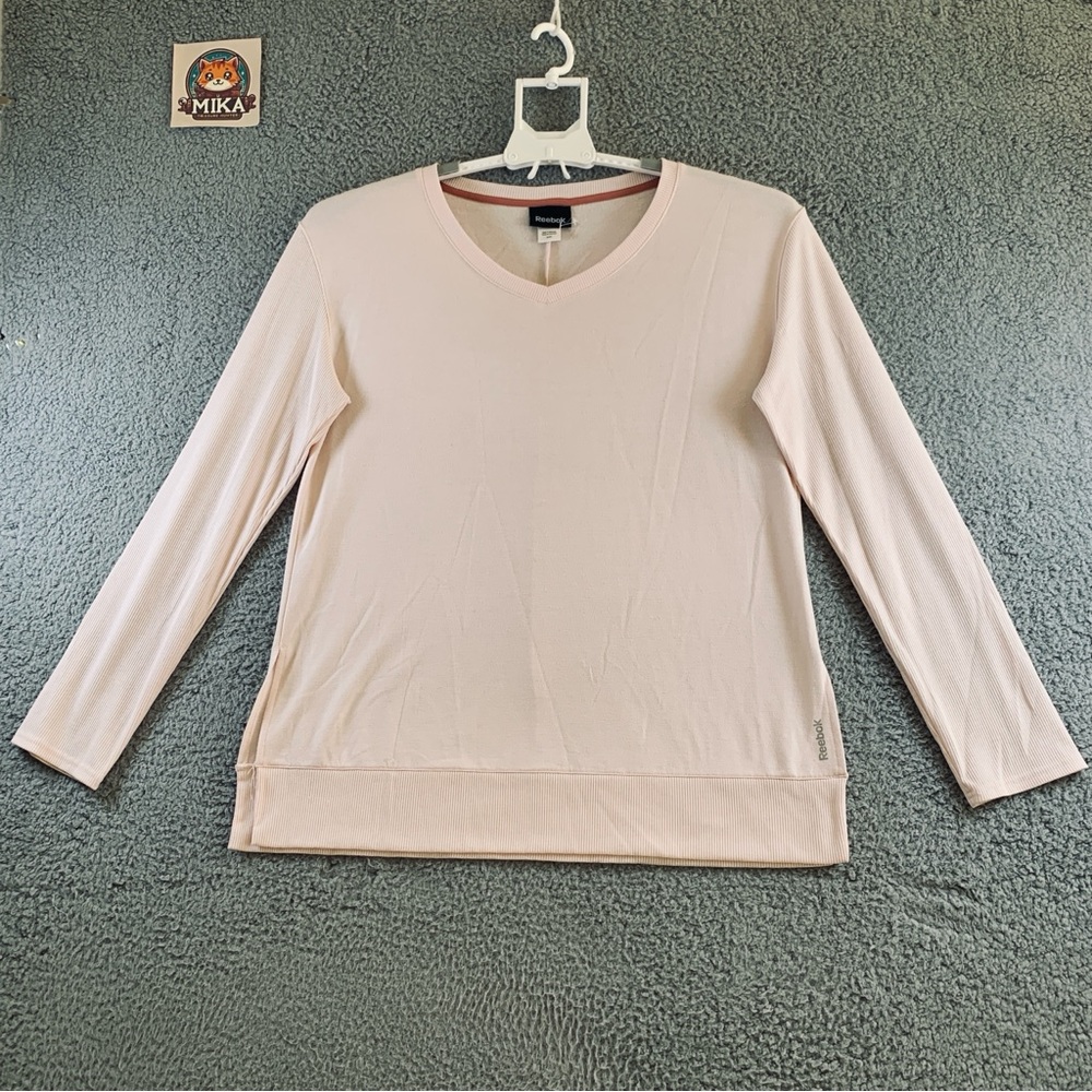 Reebok‎ Top Women's Long Sleeve Active T-Shirt Orange Size XL